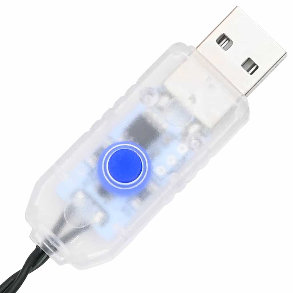 Artificial Christmas Tree with 200 LEDs Green 210 cm PVC